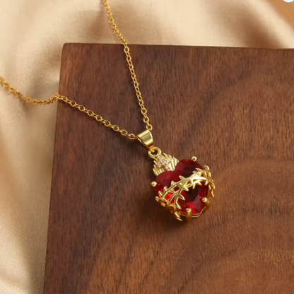 Jesus's heart necklace