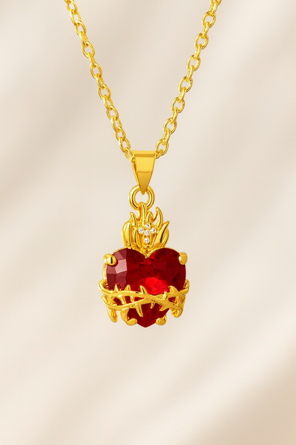Jesus's heart necklace