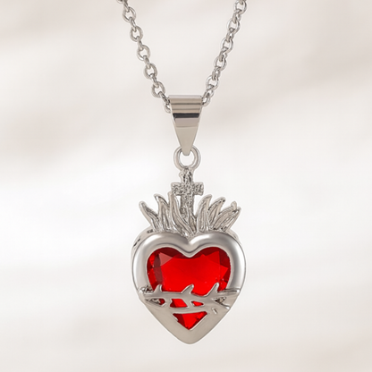 Jesus's heart necklace